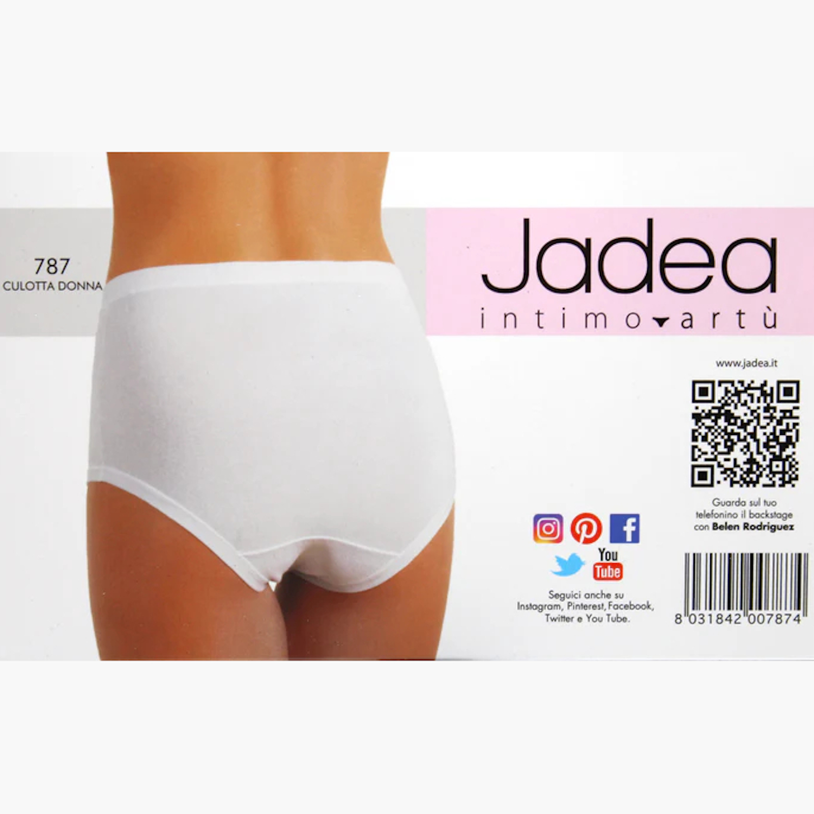 Slip culotte da donna in cotone Jadea 787